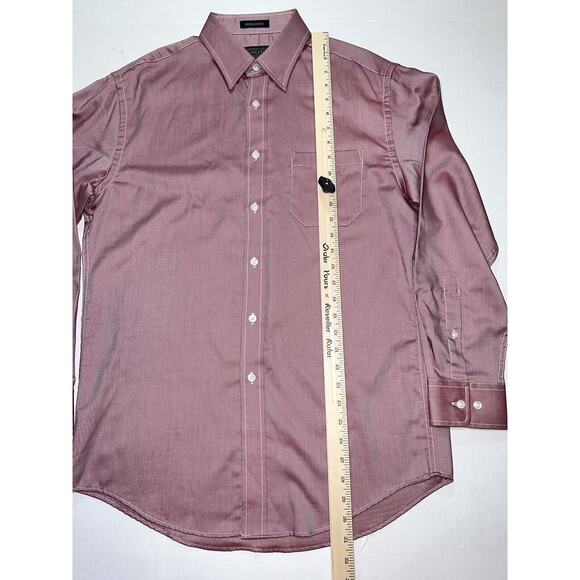 Pendleton Bridgeport Shirt Mens Size M Red Long Sleeve Button Down Dress Pocket - Picture 7 of 16